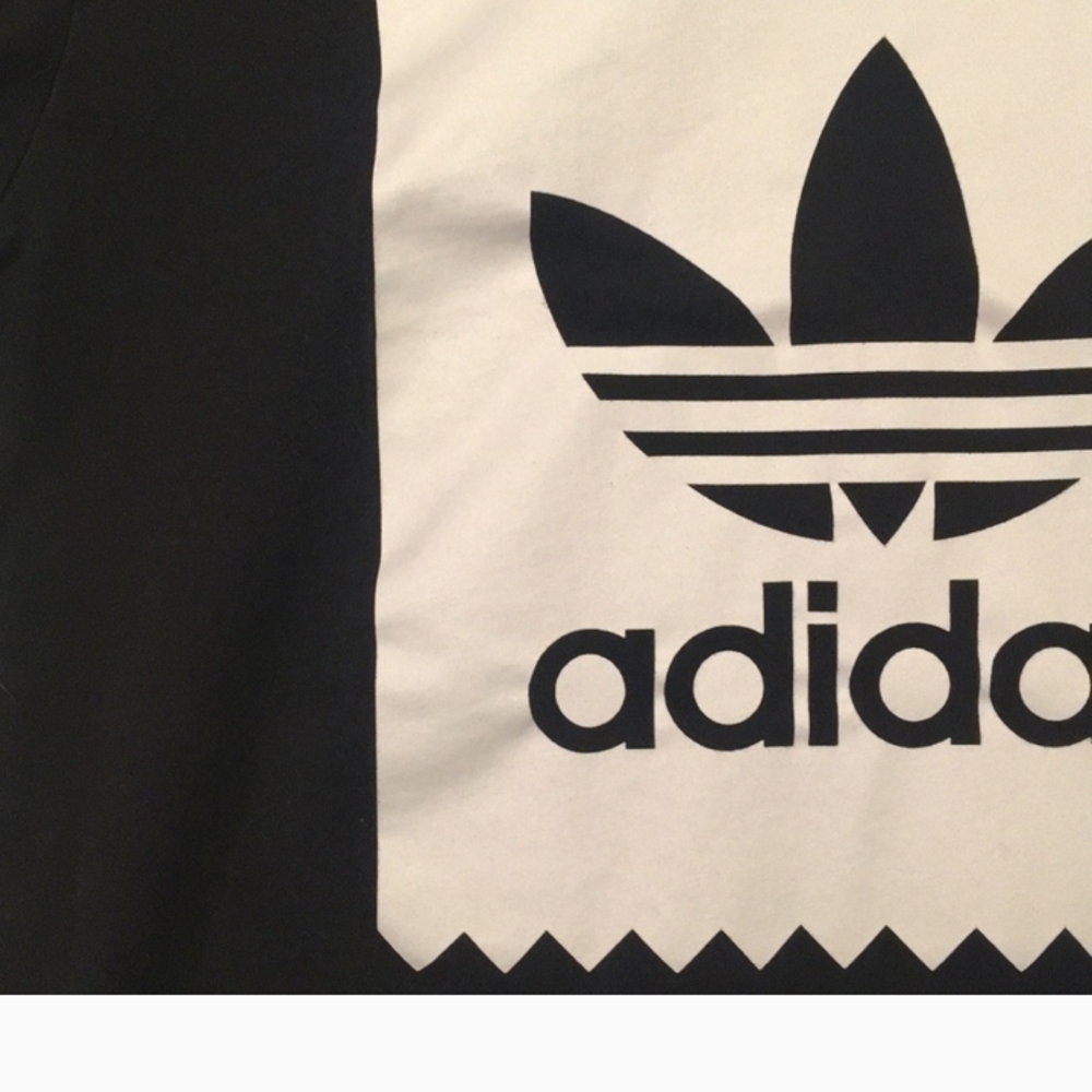 adidas Black and White Short Sleeve Tee